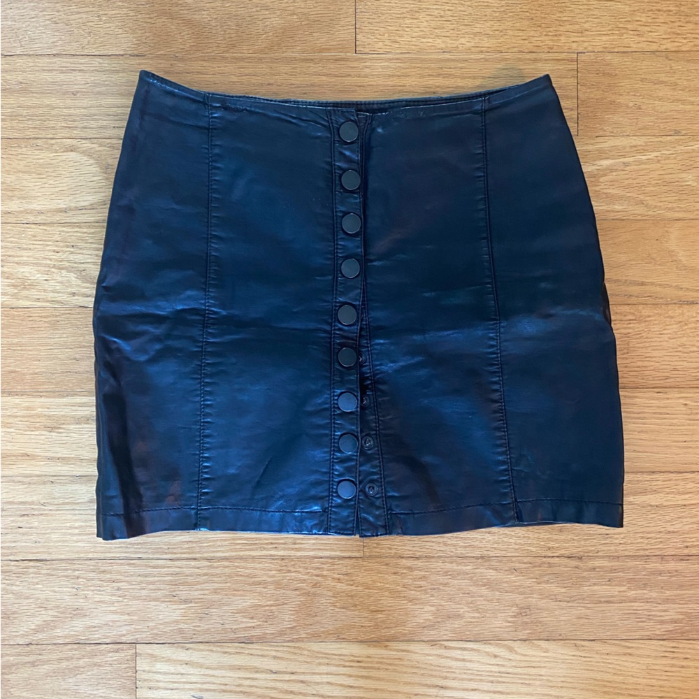 Free People Midnight Black Mini Skirt